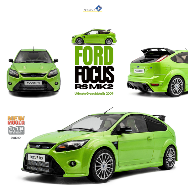 [SOLIDO] 1:18 Ford Focus RS MK2 Ultimate Green Metallic 2009