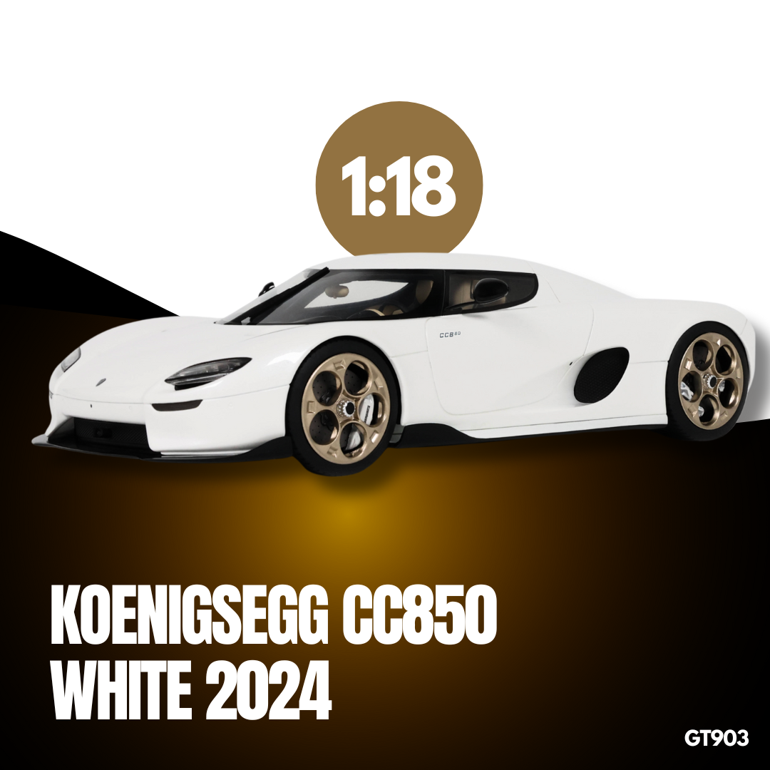 [GT SPIRIT] 1:18 Koenigsegg CC850 Crystal White 2024 [GT903]