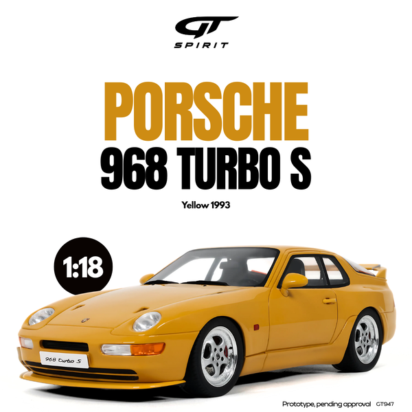 [GT SPIRIT] 1:18 Porsche 968 Turbo S Yellow 1993 [GT947]