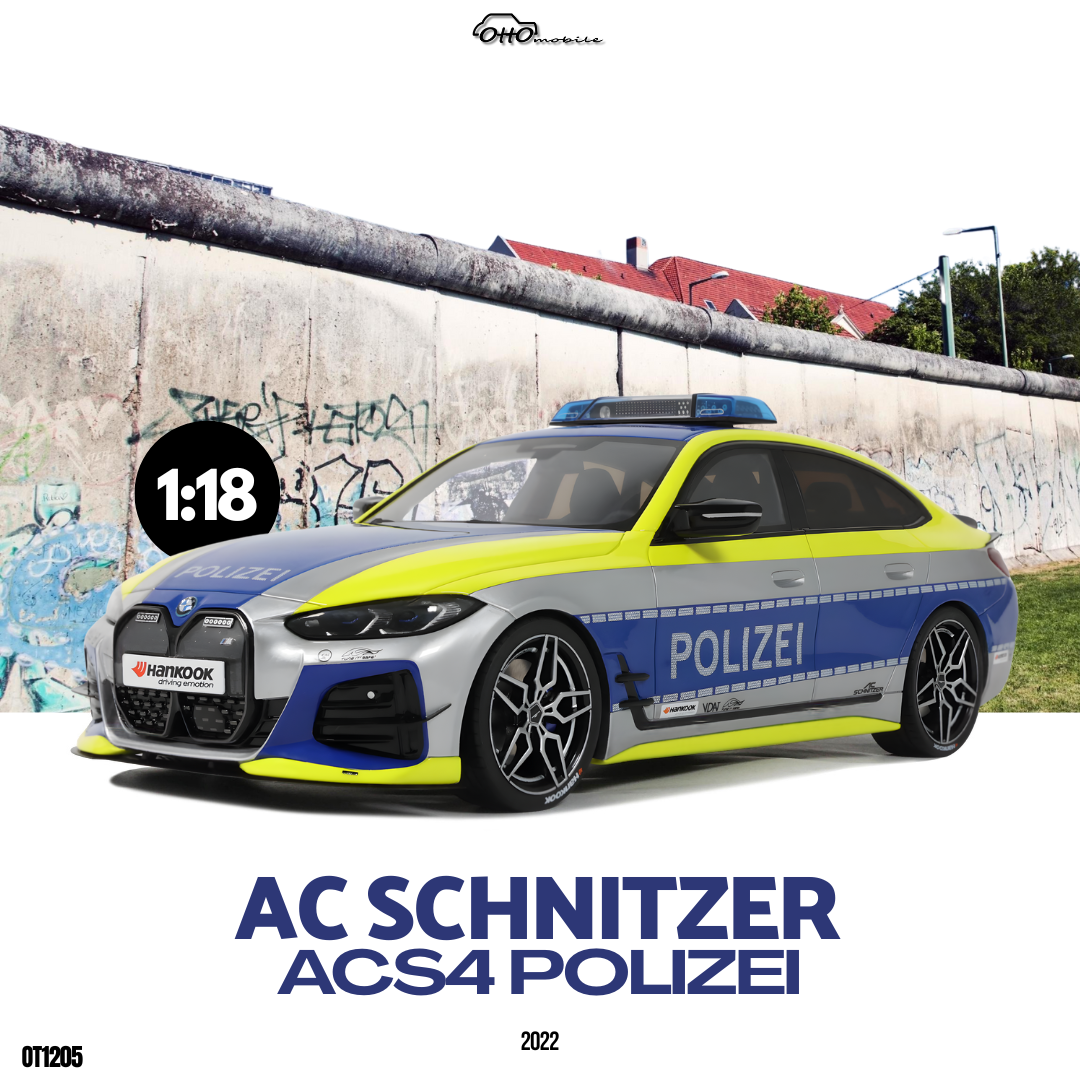 [OTTOMOBILE] 1:18 AC Schnitzer ACS4 Polizei 2022 [OT1205]