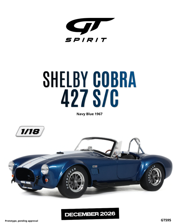 [GT SPIRIT] 1:18 Shelby Cobra 427 S/C Navy Blue 1967 [GT595]