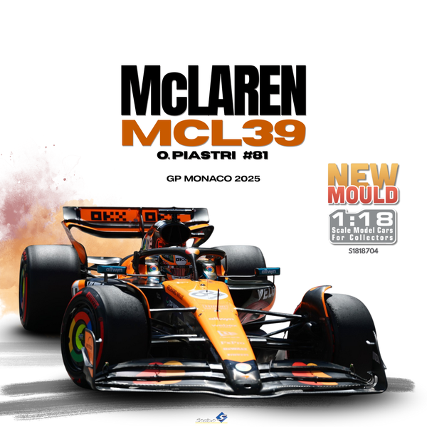 [SOLIDO] 1:18 Mclaren MCL39 Orange O.Piastri #81 GP Monaco 2025