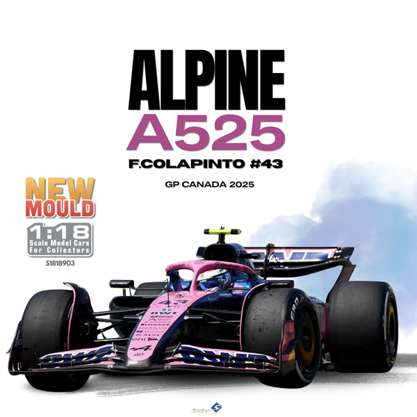 [SOLIDO] 1:18 Alpine A525 Blue F.Colapinto #43 GP Canada 2025