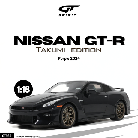 [GT SPIRIT] 1:18 Nissan GT-R Takumi Edition Purple 2024 [GT932] - Toy Space Diecast Online Store Singapore
