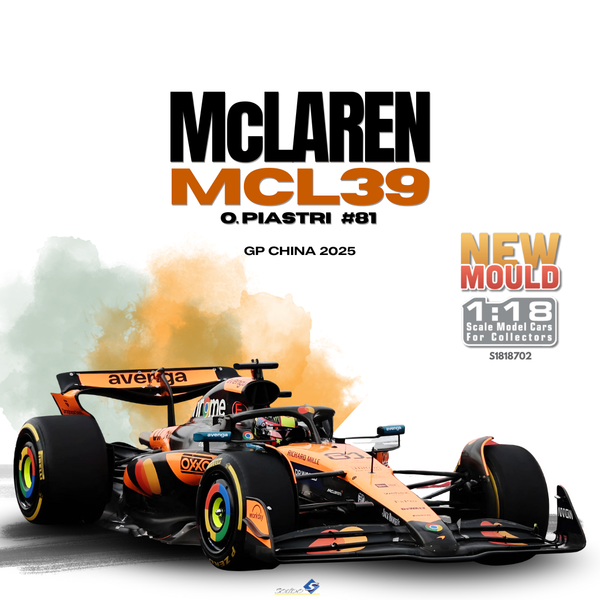 [SOLIDO] 1:18 Mclaren MCL39 Orange O.Piastri #81 GP China 2025