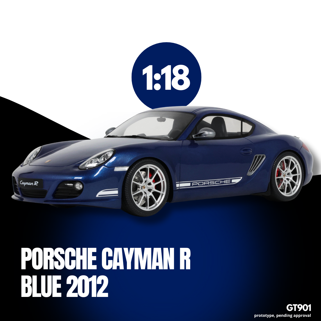 [GT SPIRIT] 1:18 Porsche Cayman R Aqua Blue Metallic 2012 [GT901]