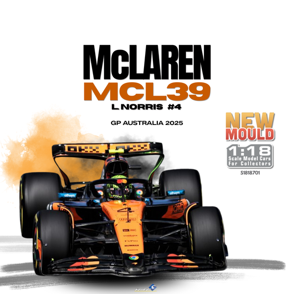 [SOLIDO] 1:18 Mclaren MCL39 Orange L.Norris #4 GP Australia 2025