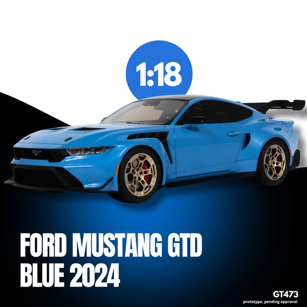 [GT SPIRIT] 1:18 Ford Mustang GTD Grabber Blue 2024 [GT473]