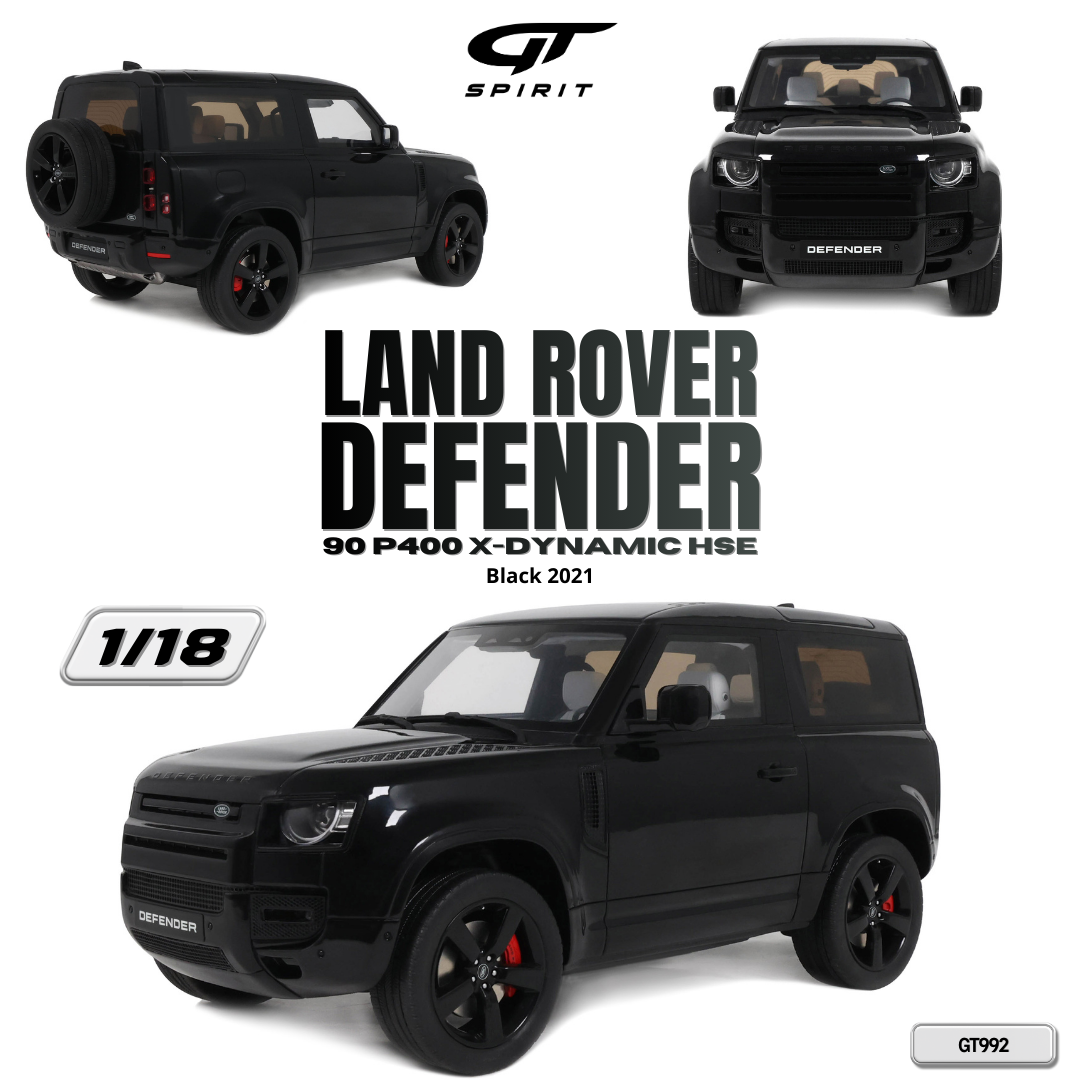 [GT SPIRIT] 1:18 Land Rover Defender 90 P400 X-Dynamic HSE Black 2021 [GT992]