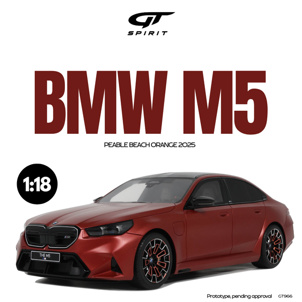 [GT SPIRIT] 1:18 BMW M5 Peable Beach Orange 2025 [GT966]