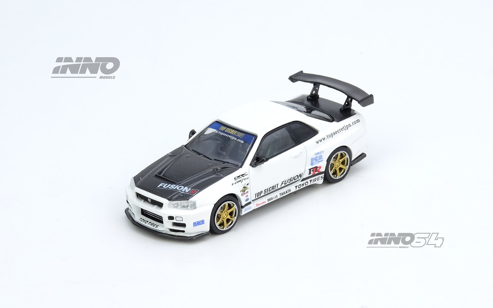 [INNO64] Top Secret R34 GT-R White