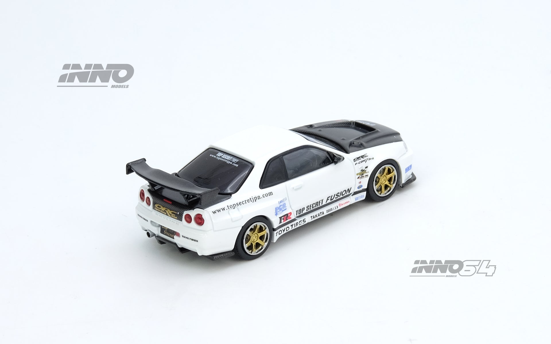 [INNO64] Top Secret R34 GT-R White