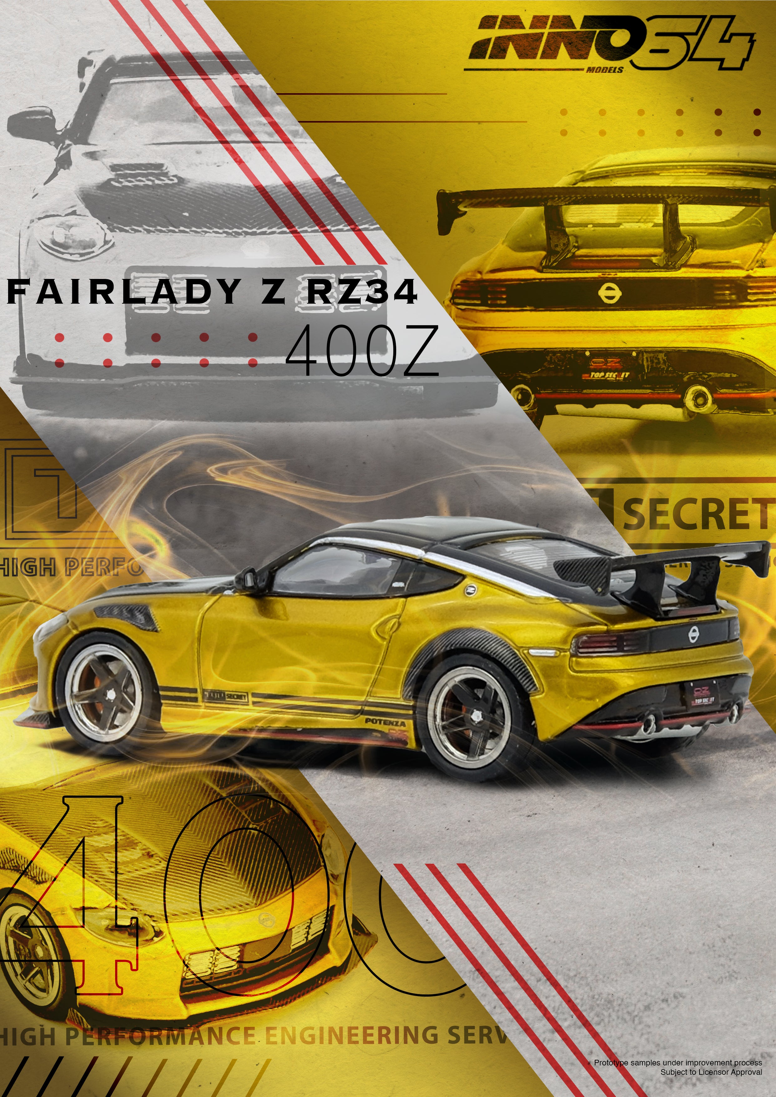 [INNO64] Top Secret Fairlady Z (RZ34) Gold