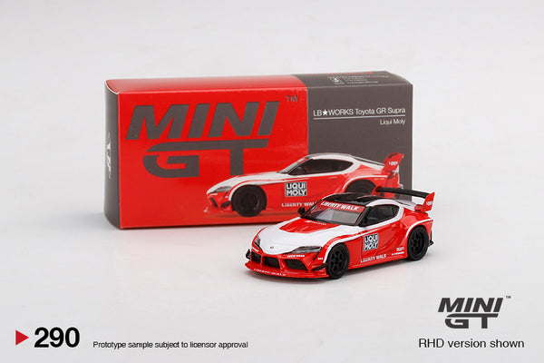 Mini GT LB WORKS Toyota GR Supra Liqui Moly - Toy Space Diecast Online Store Singapore