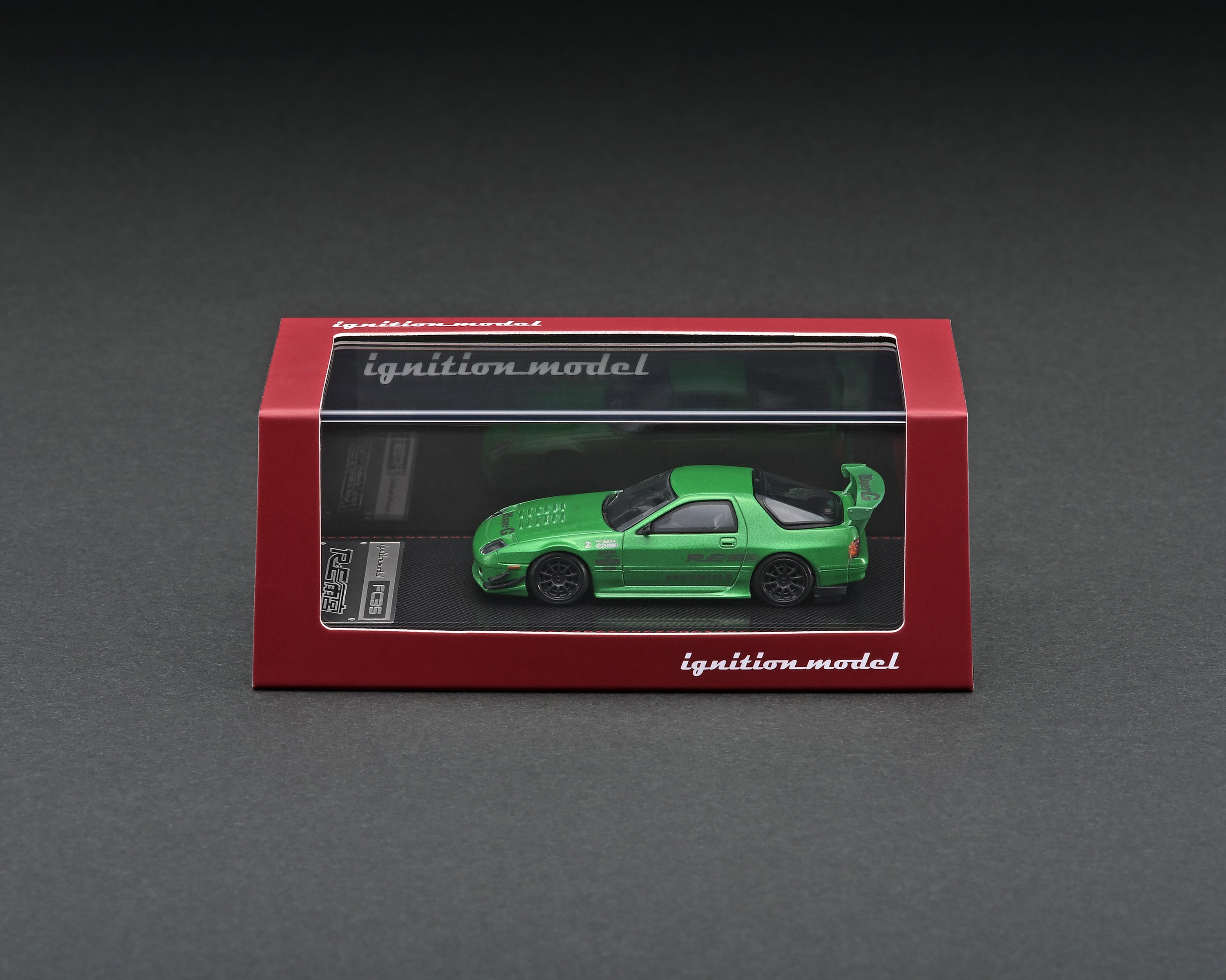 Ignition Model 1/64 Mazda RX-7 (FC3S) RE Amemiya Green Metallic [IG2496] - Toy Space Diecast Online Store Singapore