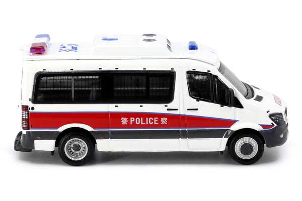 Tiny City 164 Diecast - Mercedes-Benz Sprinter FL Police (with mesh window shields) - Toy Space Diecast Online Store Singapore