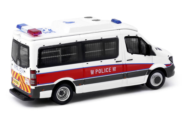 Tiny City 164 Diecast - Mercedes-Benz Sprinter FL Police (with mesh window shields) - Toy Space Diecast Online Store Singapore