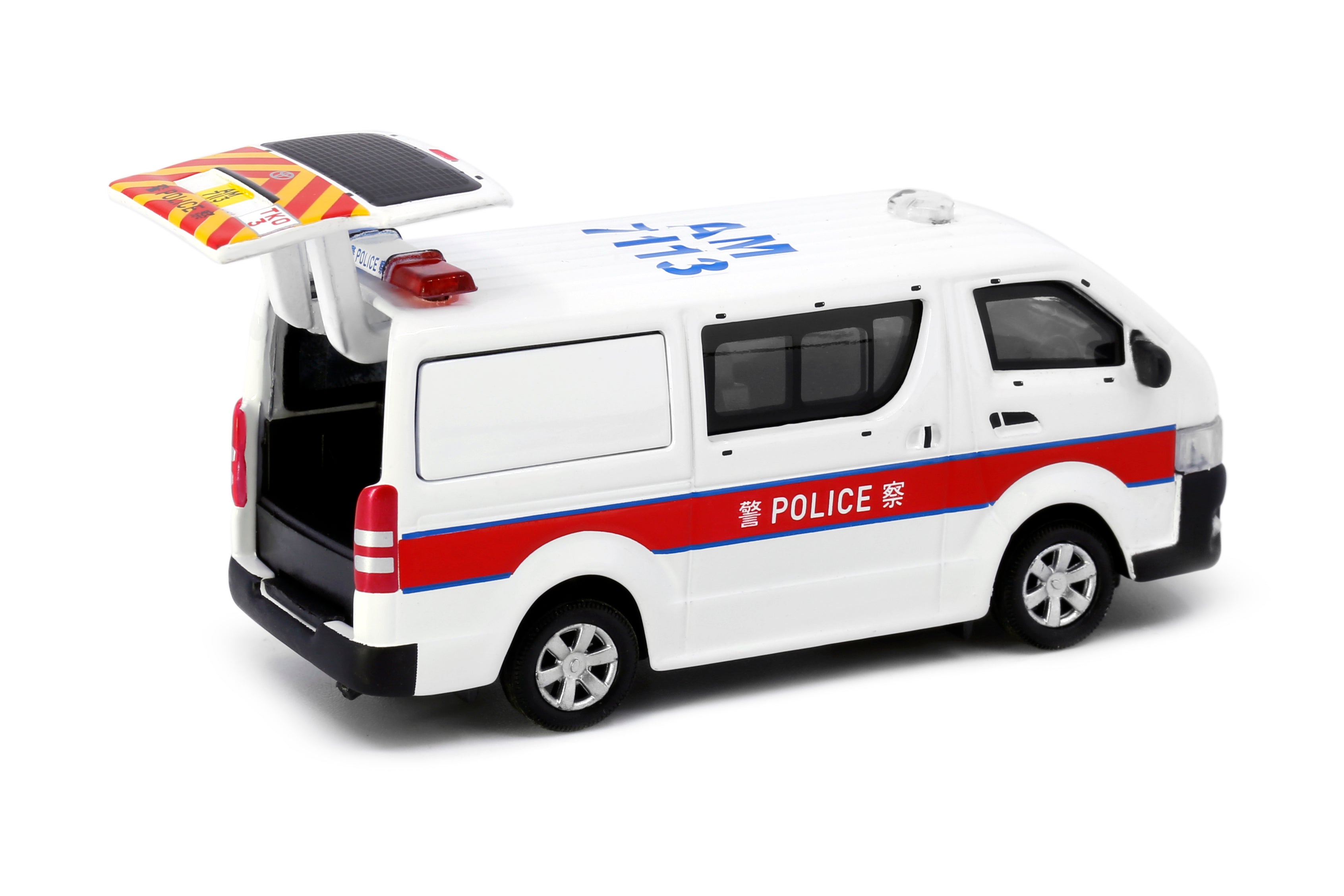 Tiny City 02 Diecast - Toyota Hiace Police Tseung Kwan O District (AM7113) - Toy Space Diecast Online Store Singapore