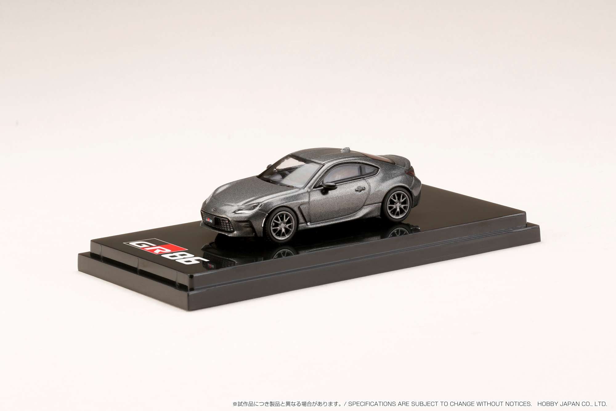 Hobby Japan 1/64 Toyota GR86 RZ Customized Version - Magnetite Gray Metallic - Toy Space Diecast Online Store Singapore