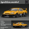 Ignition Model 1/18 LB-ER34 Super Silhouette Skyline Yellow/Black [IG2702] - Toy Space Diecast Online Store Singapore
