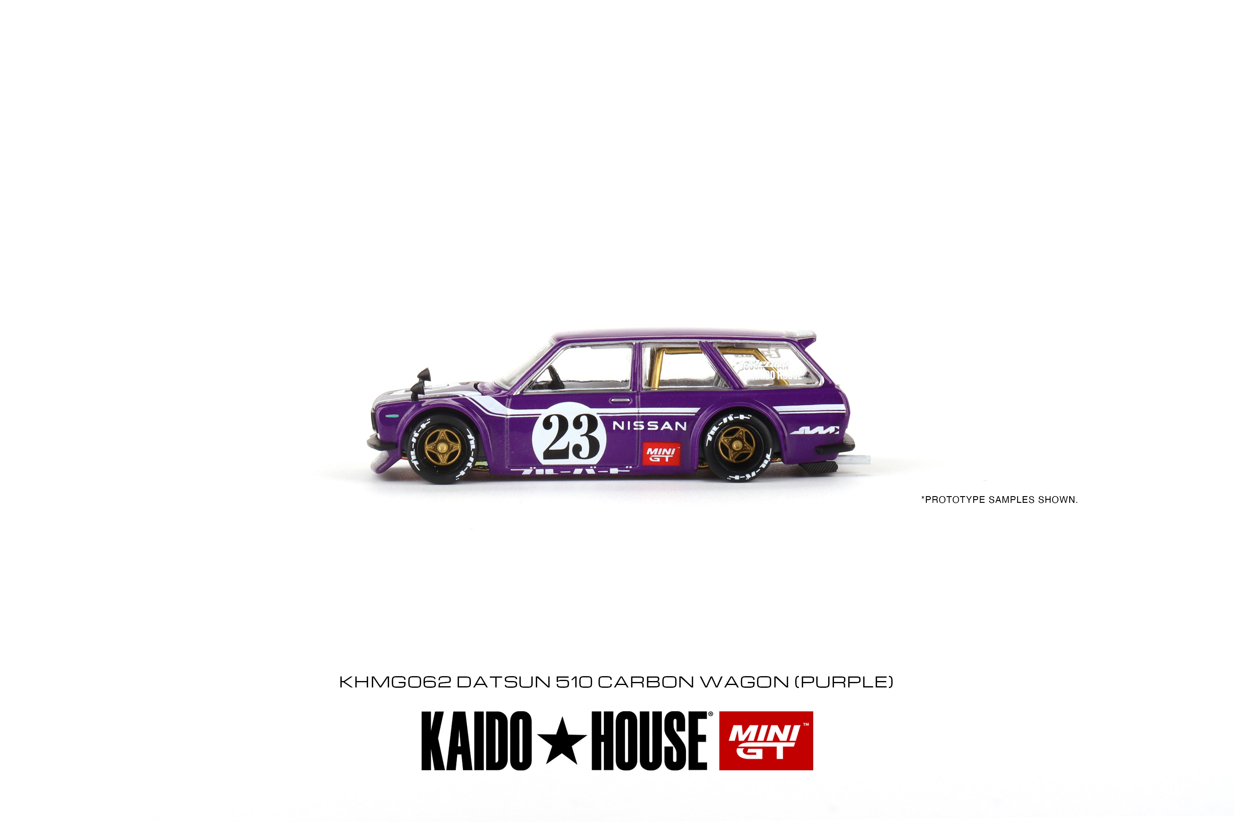 Mini GT Datsun Kaido 510 Wagon Carbon Fiber V1