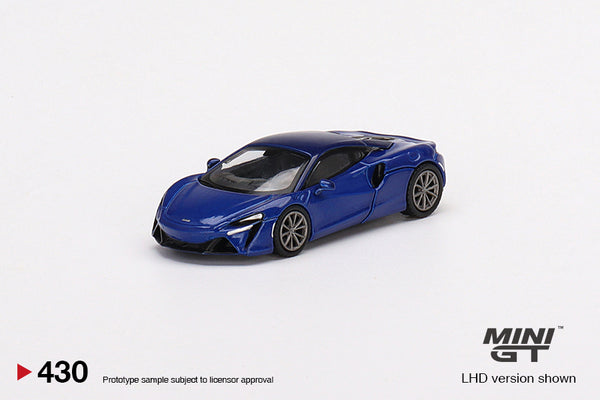 Mini GT McLaren Artura Volcano Blue #430 - Toy Space Diecast Online Store Singapore