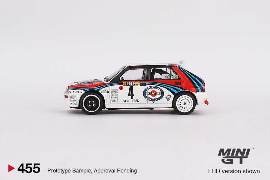Mini GT Lancia Delta HF Integrale Evoluzione 1992 Rally MonteCarlo Martini Racing 4 Cars Set [Limited Edition 5000 Set] (LHD)