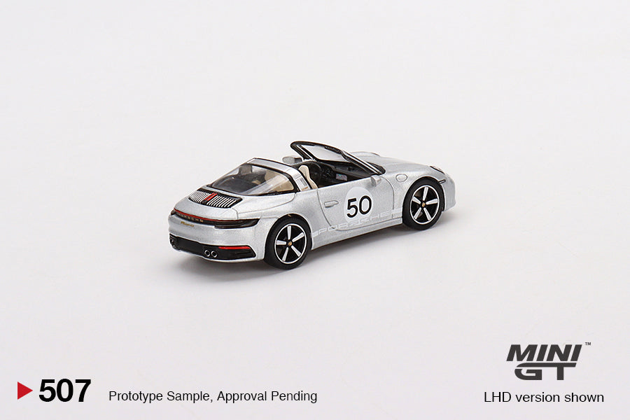 Mini GT Porsche 911 Targe 4S Heritage Design Edition GT Silver Metallic (RHD)