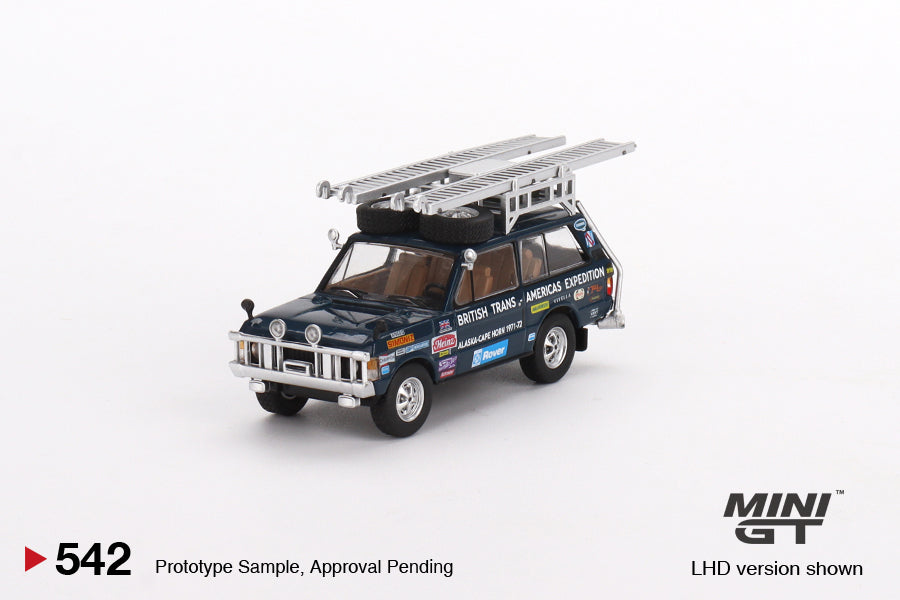 Mini GT Range Rover 1971 British Trans-Americas Expedition (VXC-868K) (LHD)