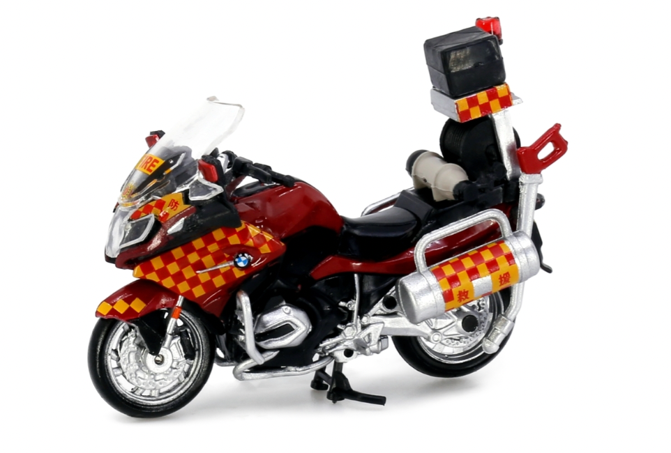 Tiny City 89 Diecast - BMW R1200RT (2014) Fire Motorcycle - Toy Space Diecast Online Store Singapore