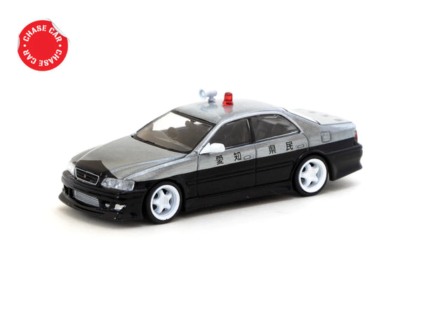 Tarmac Works VERTEX Toyota Chaser JZX100 Black / White - GLOBAL64 - Toy Space Diecast Online Store Singapore