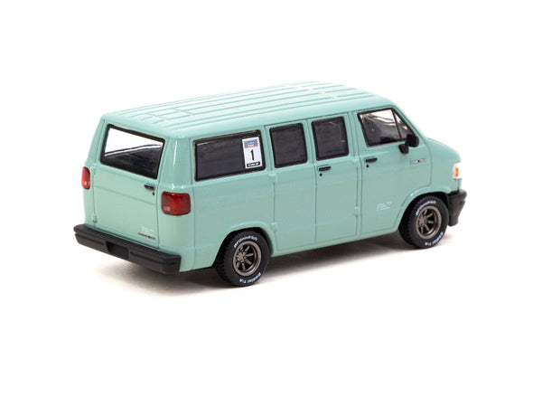 Tarmac Works 1/64 Dodge Van Light Green - GLOBAL64 - Toy Space Diecast Online Store Singapore