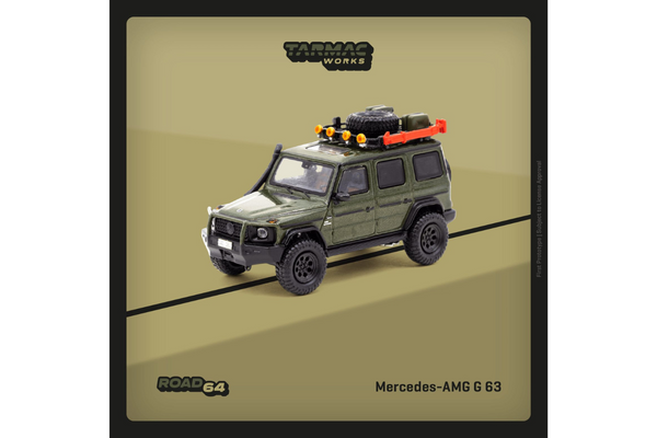 Tarmac Works 1/64 Mercedes AMG G63 Dark Green - ROAD64 - Toy Space Diecast Online Store Singapore