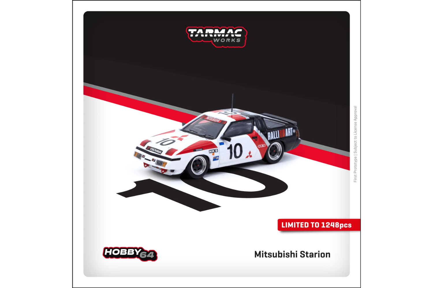 Tarmac Works 1/64 Mitsubishi Starion Macau Guia Race 1985  Michael Lieu - HOBBY64