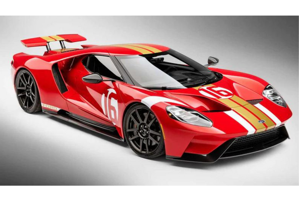 GT Spirit 1/18 Ford GT Heritage Edition Alan Mann Red 2022 [GT883] - Toy Space Diecast Online Store Singapore