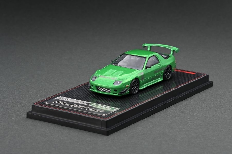 Ignition Model 1/64 Mazda RX-7 (FC3S) RE Amemiya Green Metallic [IG2496] - Toy Space Diecast Online Store Singapore