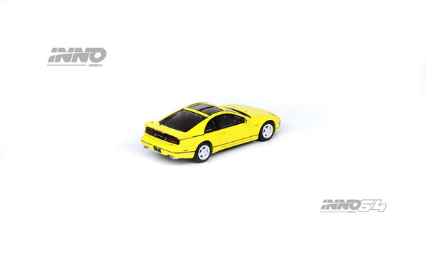 Inno64 Nissan Fairlady Z (Z32) Yellow Pearlglow With Extra Wheels - Toy Space Diecast Online Store Singapore