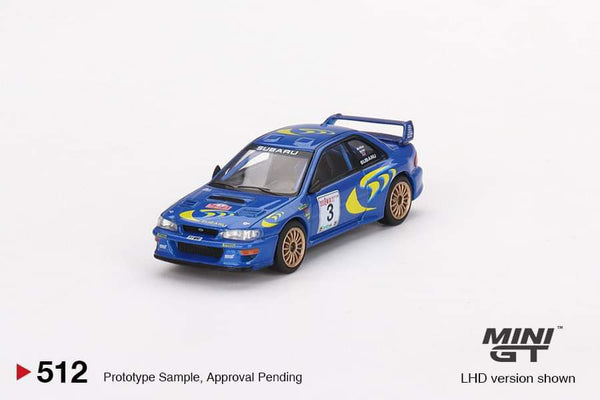 Mini GT Subaru Impreza WRC97 1997 Rally Sanremo Winner #3 (LHD)
